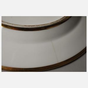 Frankreich Zierteller "Dame-Spieler"