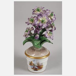 Paar Miniatur-Blumentöpfe als Tafelaufsatz