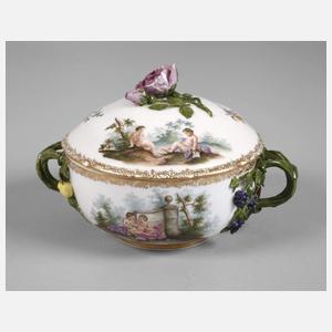 Meissen prunkvolle Bouillontasse Marcolinizeit