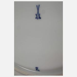 Meissen sechs Speiseteller "Zwiebelmuster, schattiert"
