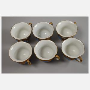 Meissen prunkvolles Kaffeeservice ”B-Form”