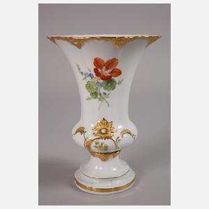 Meissen Prunkgedeck und Vase "B-Form"