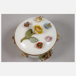 Meissen Miniatur-Deckeldose Blütenbesatz