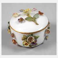 Meissen Miniatur-Deckeldose Blütenbesatz111