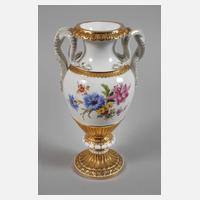 Meissen "Schlangenhenkelvase" Blumenmalerei111