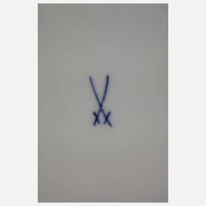 Meissen Tablett Vogel- und Insektenmalerei