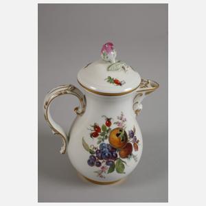 Meissen Mokkaservice "Reiche Fruchtmalerei"