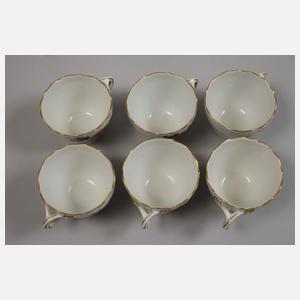 Meissen Mokkaservice "Reiche Fruchtmalerei"