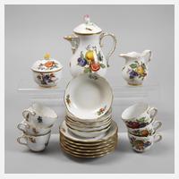 Meissen Mokkaservice "Reiche Fruchtmalerei"111