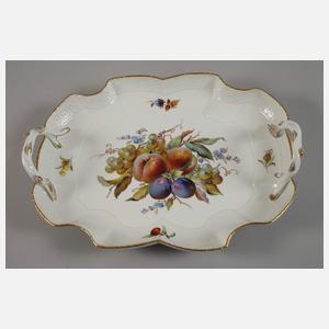 Meissen Paar Henkelschalen "Reiche Fruchtmalerei"