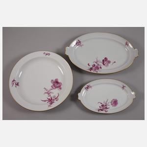 Meissen Speiseservice Purpurmalerei