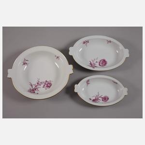 Meissen Speiseservice Purpurmalerei