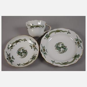 Meissen Kaffeeservice "Reicher grüner Drache"