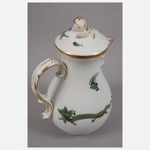 Meissen Kaffeeservice "Reicher grüner Drache"