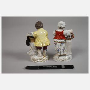 Meissen Paar Gärtnerkinder mit Trauben