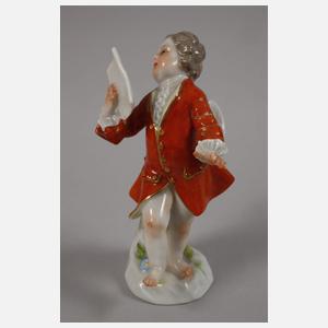 Meissen Paar kleine Amoretten mit Konsolen