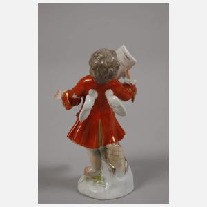 Meissen Paar kleine Amoretten mit Konsolen