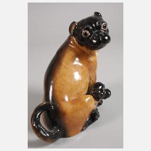 Meissen "Mops mit Jungen"