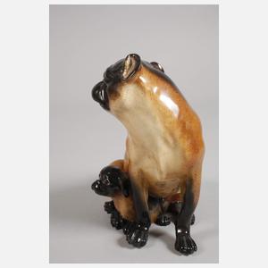 Meissen "Mops mit Jungen"