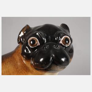 Meissen "Mops mit Jungen"