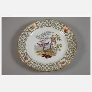 Nymphenburg Prunkteller Paradiesvogelmotiv