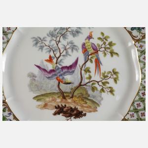 Nymphenburg Prunkteller Paradiesvogelmotiv