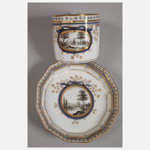 Nymphenburg Paar Mokkatassen "Perl"