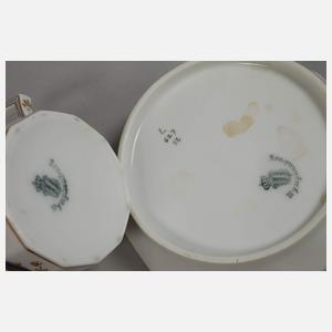 Nymphenburg Paar Mokkatassen "Perl"