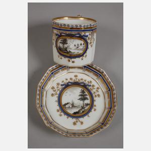 Nymphenburg Paar Mokkatassen "Perl"