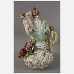 Potschappel übergroße Prunkvase Figurenmalerei