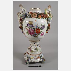 Potschappel übergroße Prunkvase Figurenmalerei