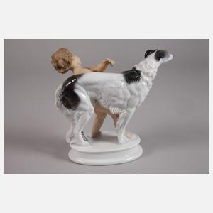 Rosenthal "Putte mit Windspiel"