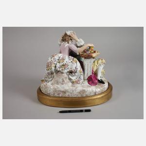 Volkstedt große Rokokogruppe als Liebespaar