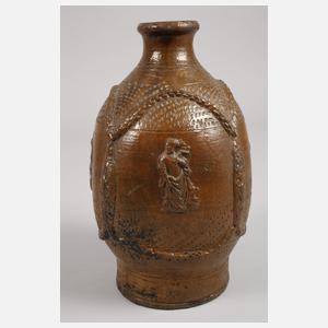 Mittelgroße Creußener Steinzeugflasche