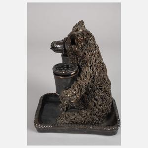 Schreibzeug in Form eines Bären