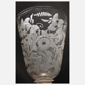 Jagdliches barockes Kelchglas