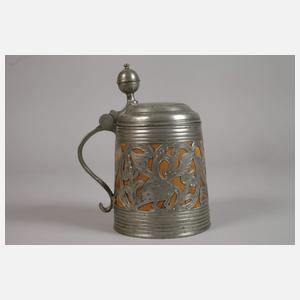 Hofer Daubenkrug mit Zinnintarsien