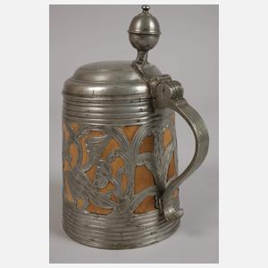 Hofer Daubenkrug mit Zinnintarsien