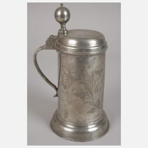 Sächsischer Zinn-Walzenkrug