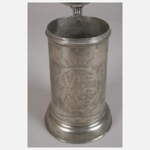 Sächsischer Zinn-Walzenkrug