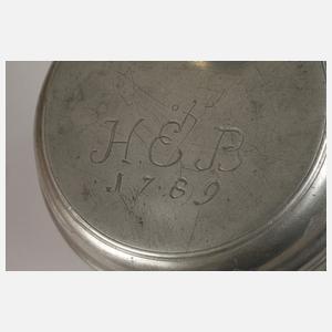 Sächsischer Zinn-Walzenkrug