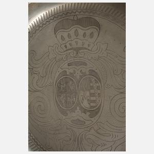 Großer Zinnteller Meissen 1795