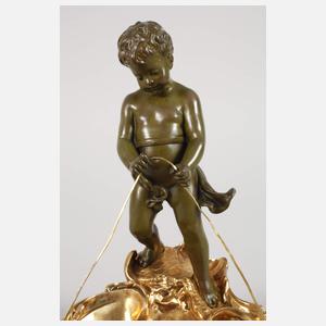 Eutrope Bouret, Anbietschale Putto auf Muschel