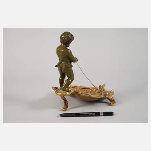 Eutrope Bouret, Anbietschale Putto auf Muschel
