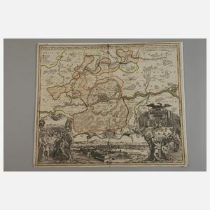 Zwei Kupferstichkarten