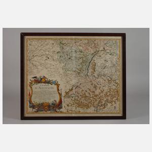 Kupferstichkarte "L´Empire D´ Allemagne" 1758