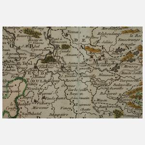 Kupferstichkarte "L´Empire D´ Allemagne" 1758