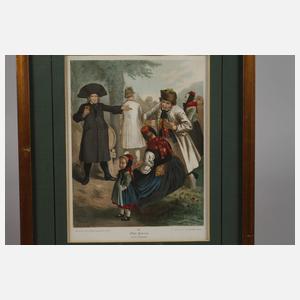 Albert Kretschmer, Graphikpaar Schwälmer Trachten