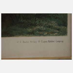 Albert Kretschmer, Graphikpaar Schwälmer Trachten