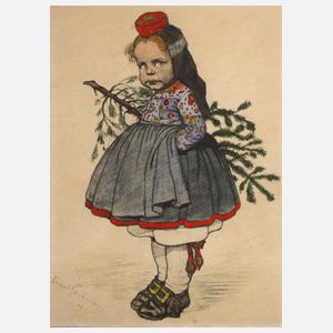 Emil Beithan, Mädchen mit Tannenbaum